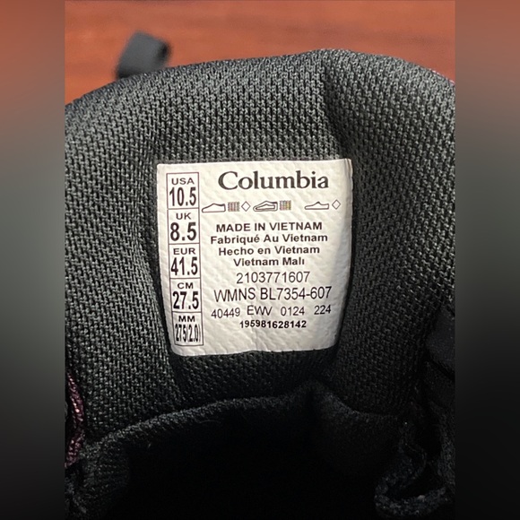 Womens 10.5 Columbia Konos TRS OutDry Mid Waterproof Shoe Trail Hike Boot NO BOX - Picture 15 of 16